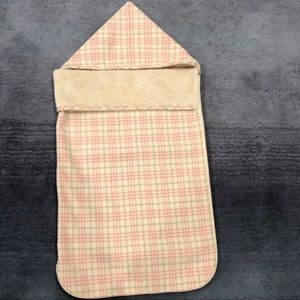 Burberry Pink /Cream Infant Car Seat blanket